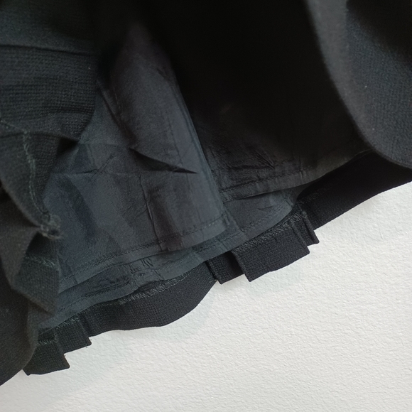 ALLEGORY Wool V Neck Pleated Black Dress Women’s Size 6 - Picture 6 of 16